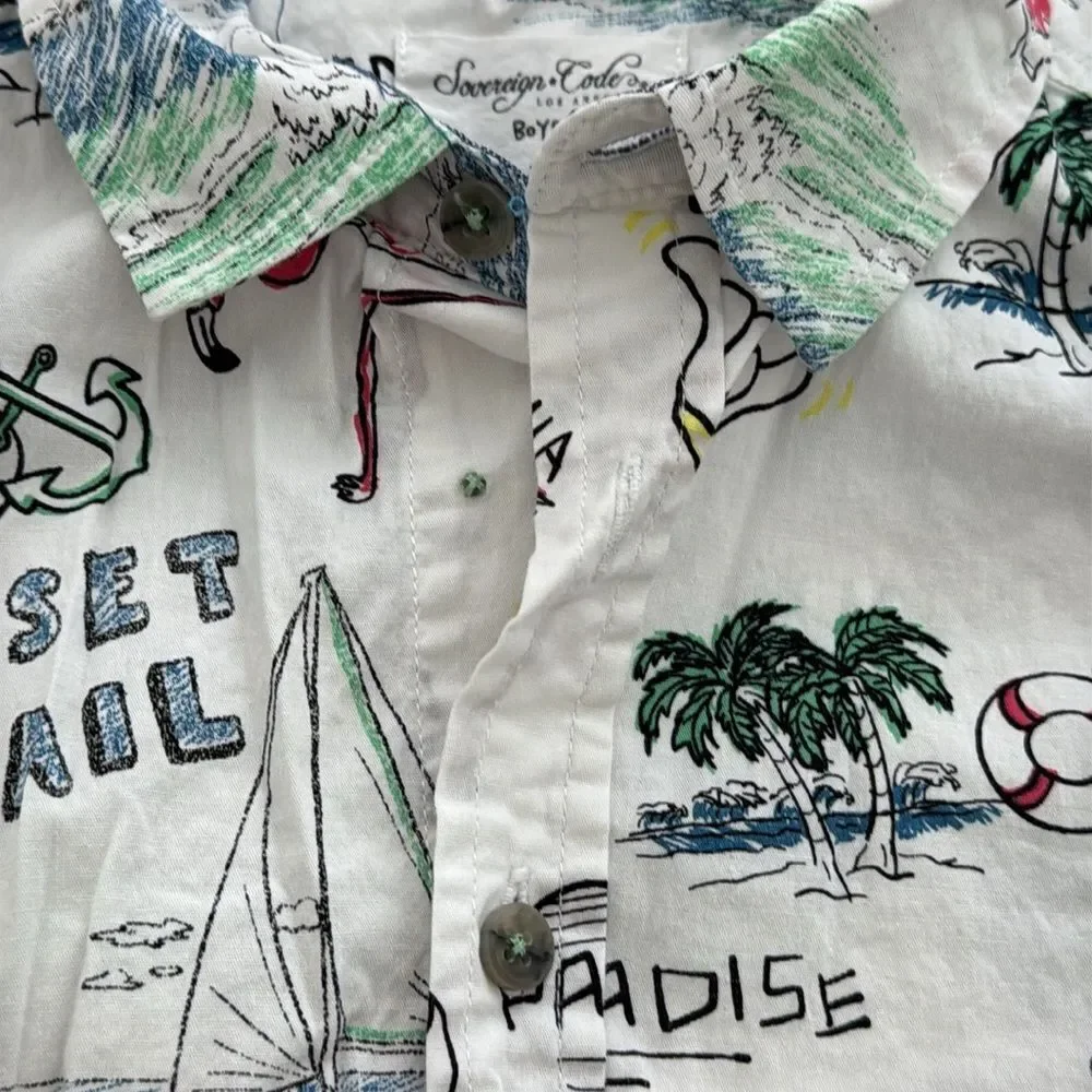 Boys short sleeve button down